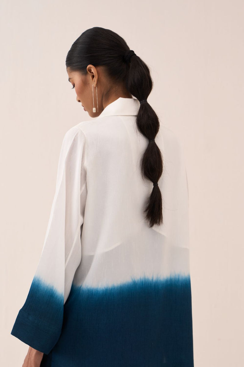 Dip-Dye Jacket silk by THREE in white color for women Worldwide