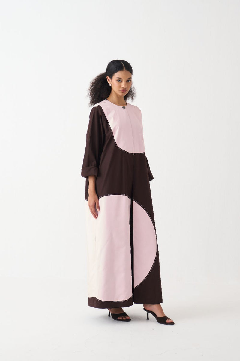 Moon Jacket poplin by THREE in brown color for women Worldwide