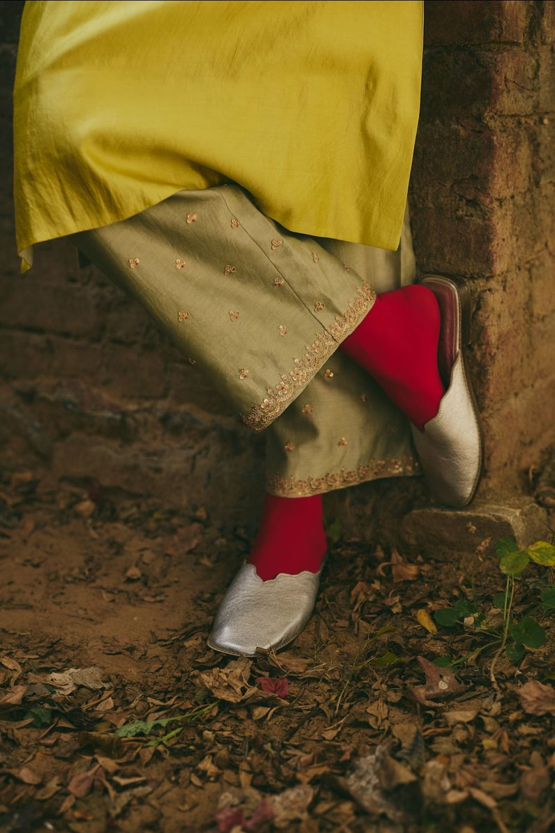 SUFRA & NAYAB KURTA & PANT silk by Rashika Mittal in multi color for women Worldwide