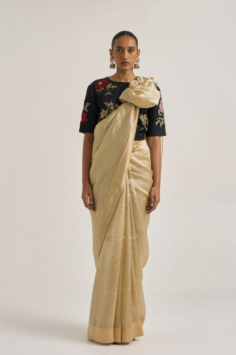 Bhavya Sari Beige silk by Suparna Som in beige color for women Worldwide