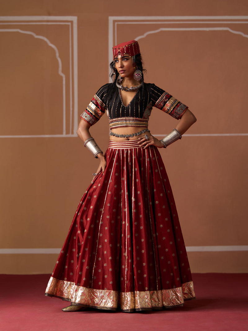 Kriti Blouse chanderi blouse by SWATTI KAPOOR in multi-color for women Worldwide