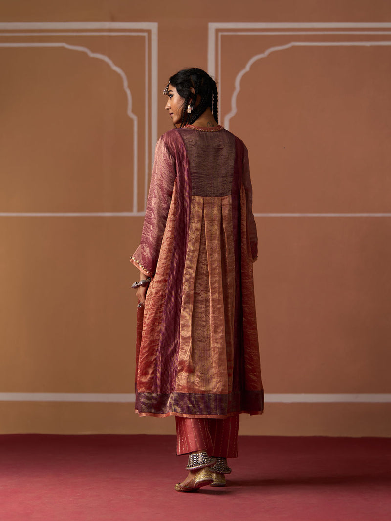Rasha Kurta chanderi kurta/kurta set by SWATTI KAPOOR in multi-color for women Worldwide