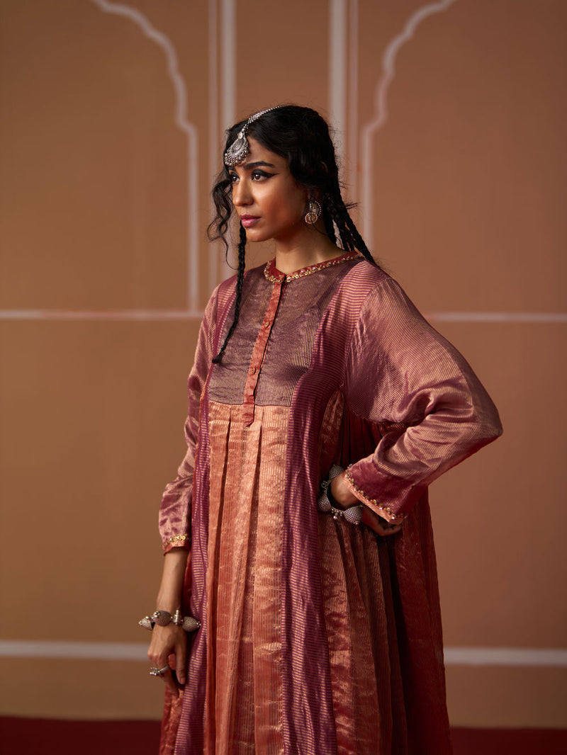 Rasha Kurta chanderi kurta/kurta set by SWATTI KAPOOR in multi-color for women Worldwide