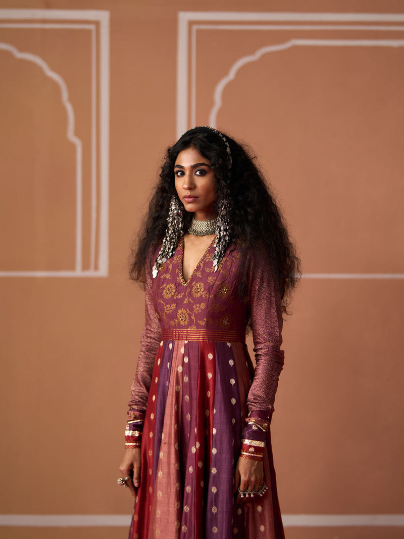 Sadaf Kurta chanderi kurta/kurta set by SWATTI KAPOOR in multi-color for women Worldwide