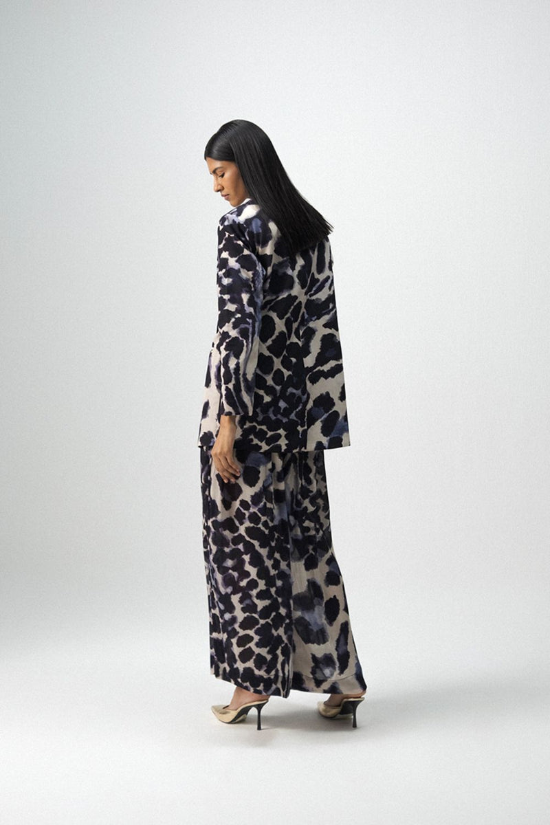 SAMBURU BLAZER & PANTS SET by Yam in blue color for women Worldwide