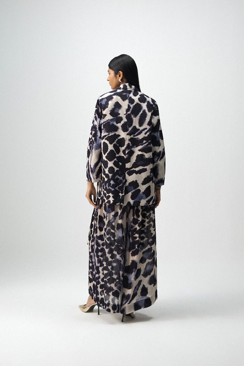 SAMBURU BLAZER & PANTS SET by Yam in blue color for women Worldwide