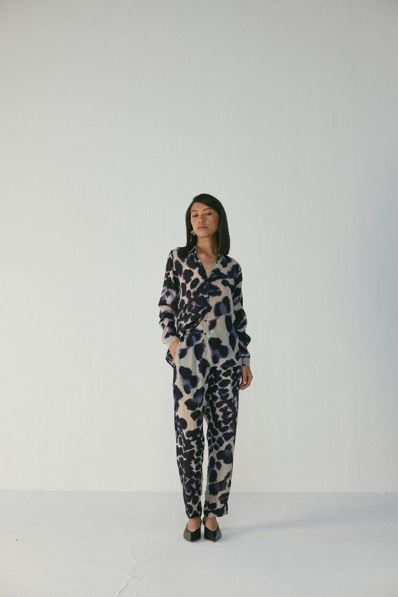 SAMBURU CO-ORD SET by Yam in blue color for women Worldwide