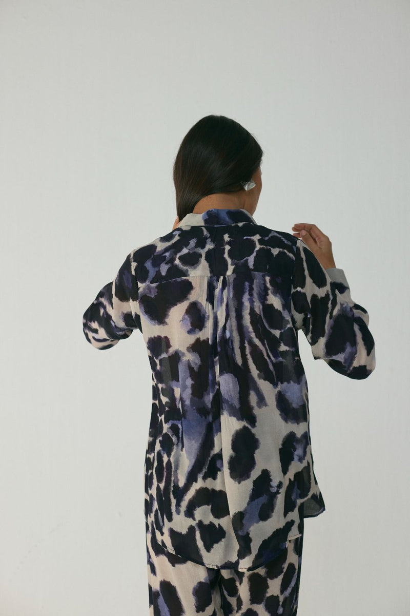 SAMBURU CO-ORD SET by Yam in blue color for women Worldwide