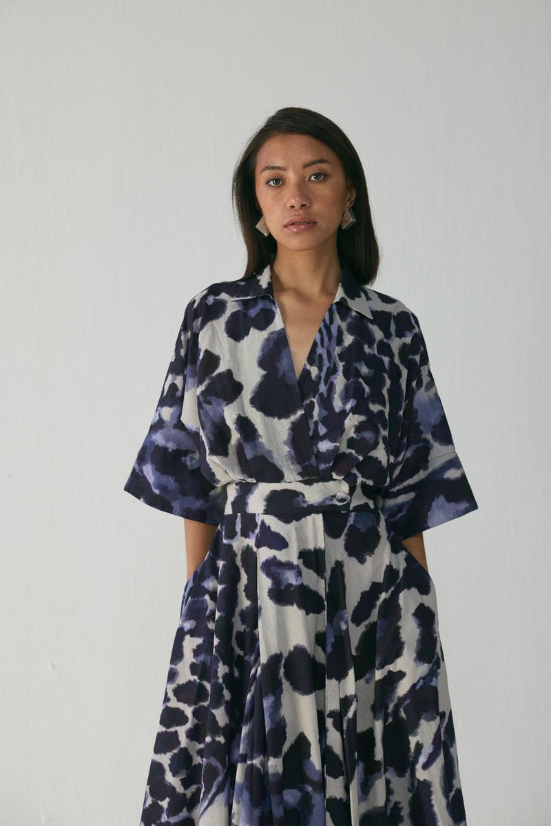 SAMBURU SHIRT DRESS poplin by Yam in blue color for women Worldwide
