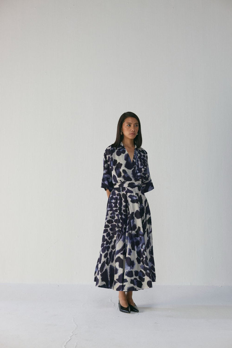 SAMBURU SHIRT DRESS poplin by Yam in blue color for women Worldwide