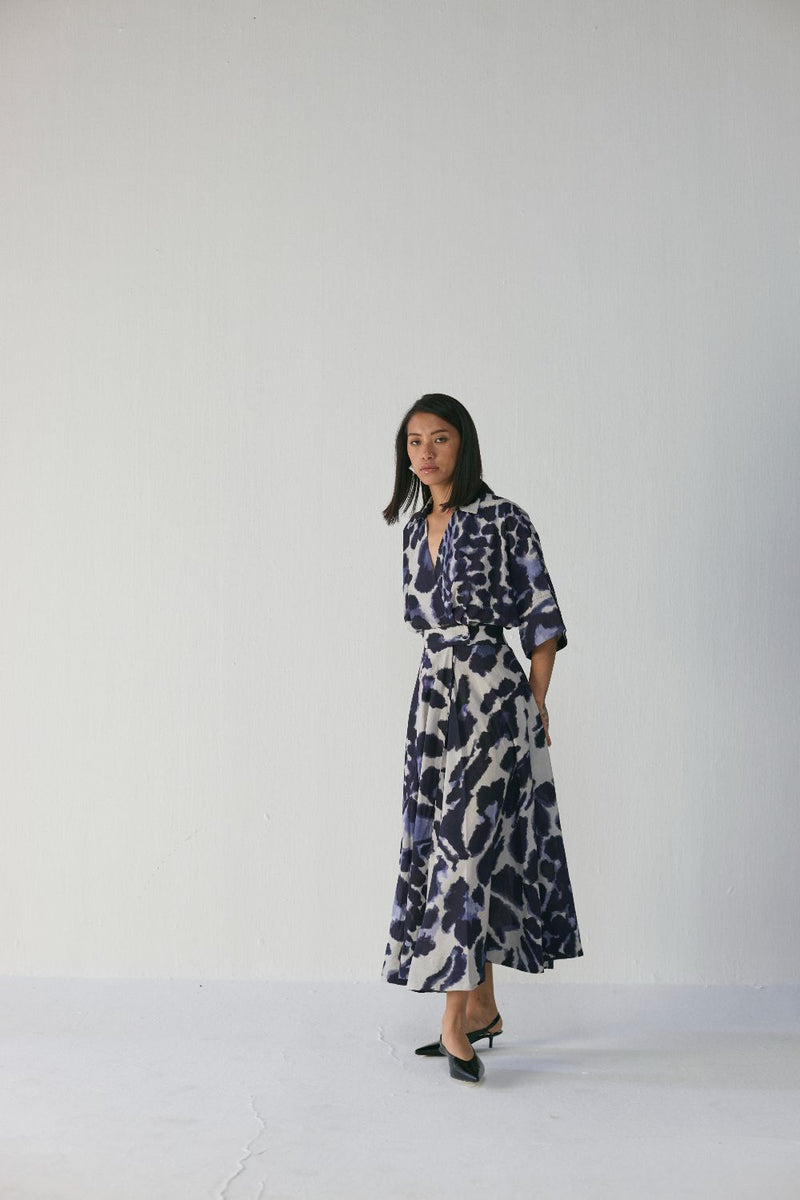 SAMBURU SHIRT DRESS poplin by Yam in blue color for women Worldwide