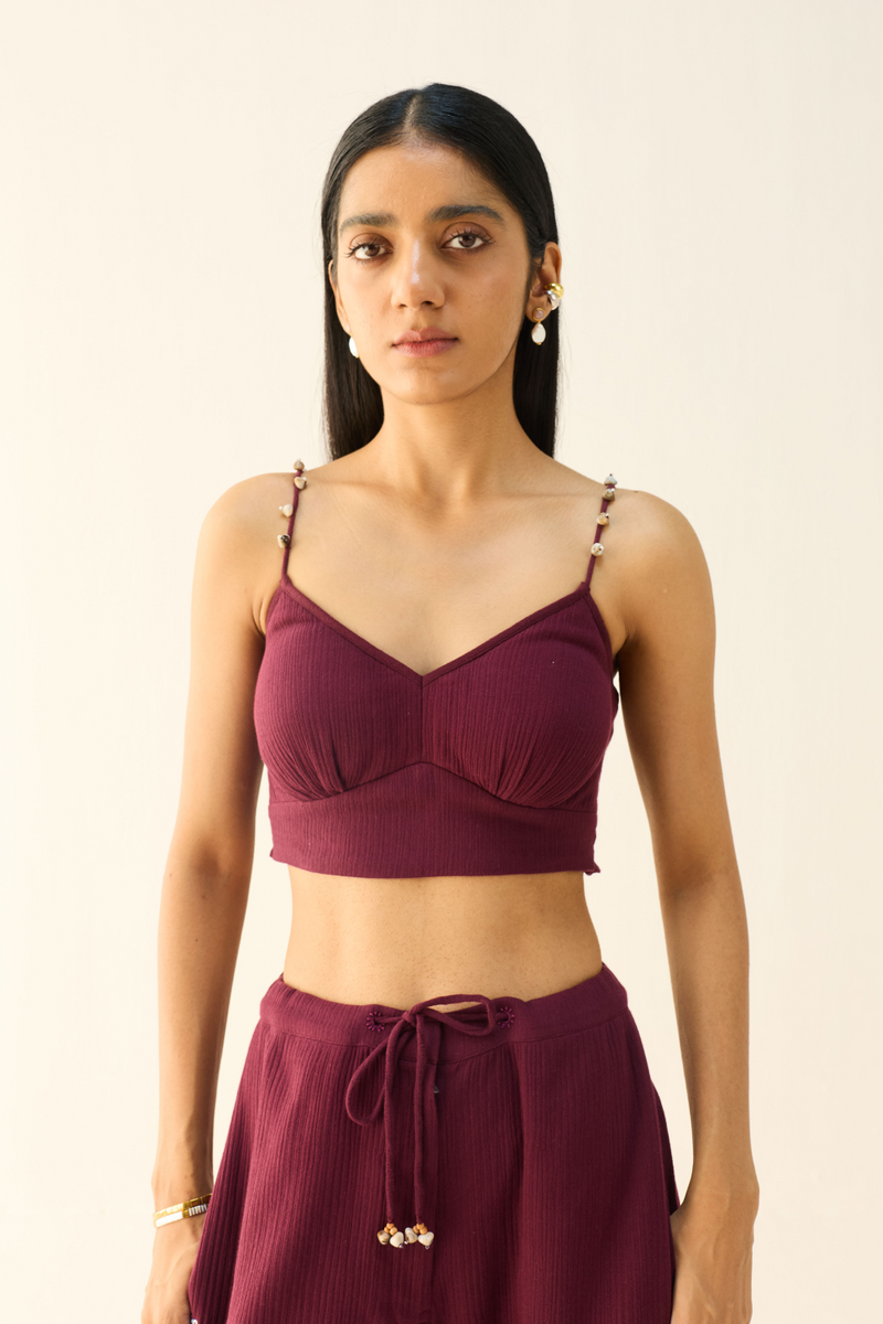 Sangria Sea Organic Cotton Bustier cotton by Sui for women Worldwide