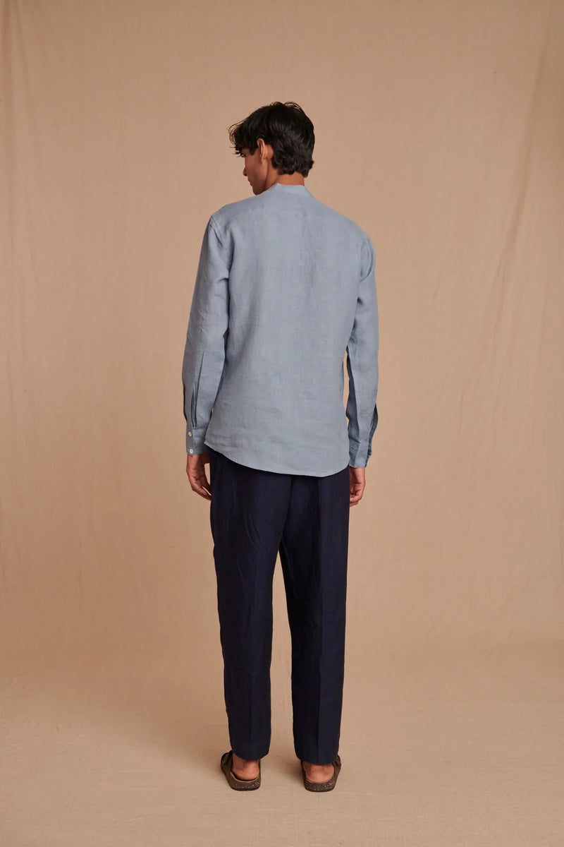 Sky Linen Men's Shirt Kurta linen by Saphed Men for men Worldwide