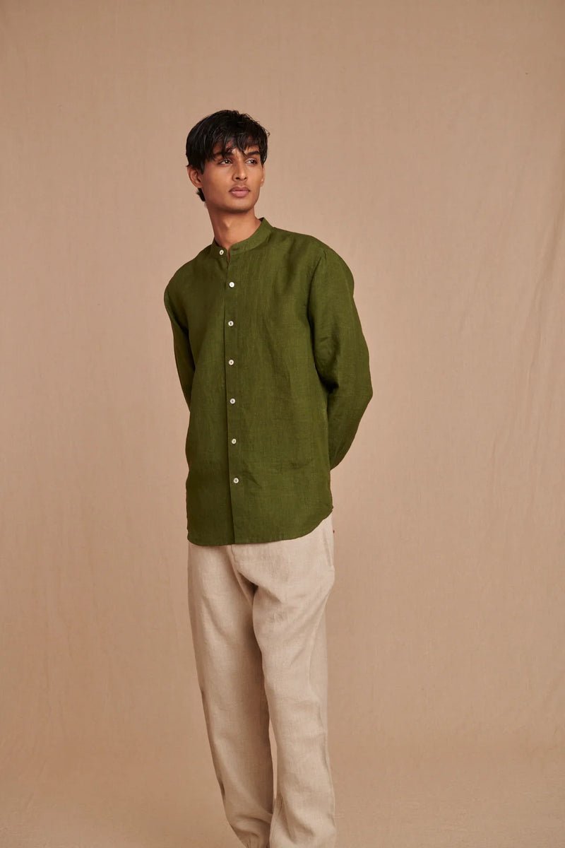 Undyed Linen Men's Jogger Pants linen by Saphed Men for men Worldwide