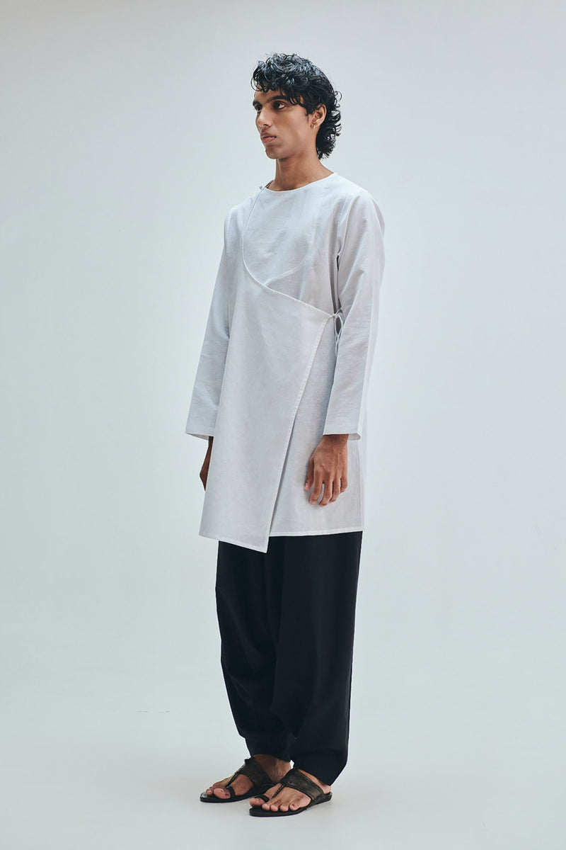 Kohl Co-Linen Men’s Dhoti Drape Pants cotton linen pant/trouser by Saphed Men in black for men Worldwide