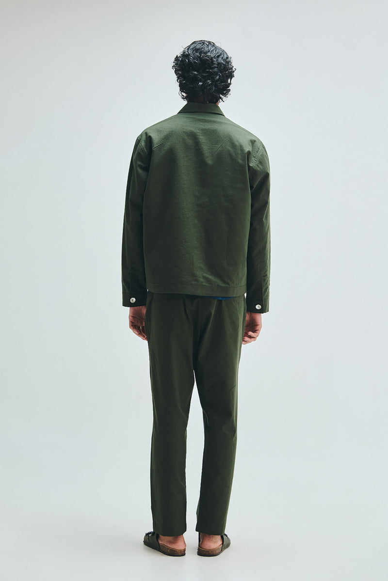 Pine Linen Men’s Tapered Lounge Pants cotton linen pant/trouser by Saphed Men in green for men Worldwide