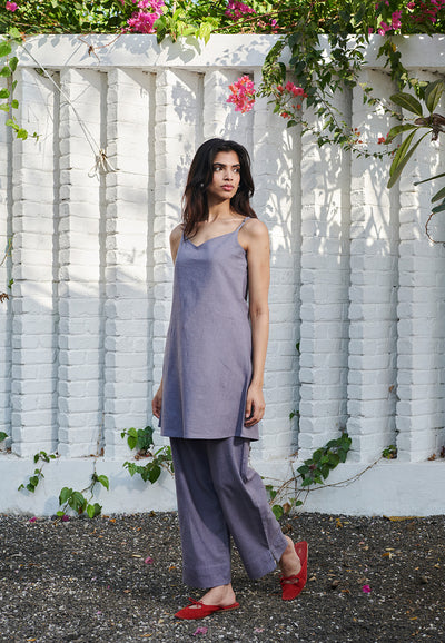 Dusk Co-Linen Slip Kurta Set