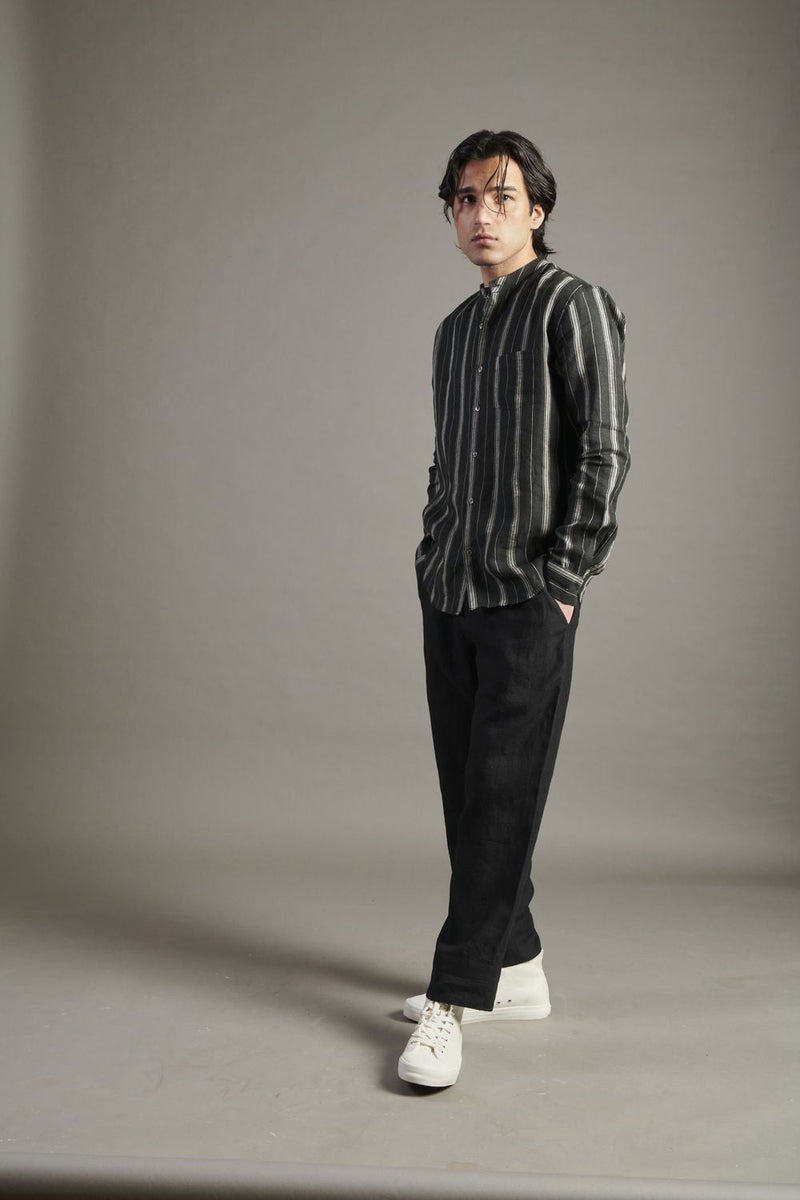 Kohl Linen Lounge Pants linen by Saphed Men for men Worldwide