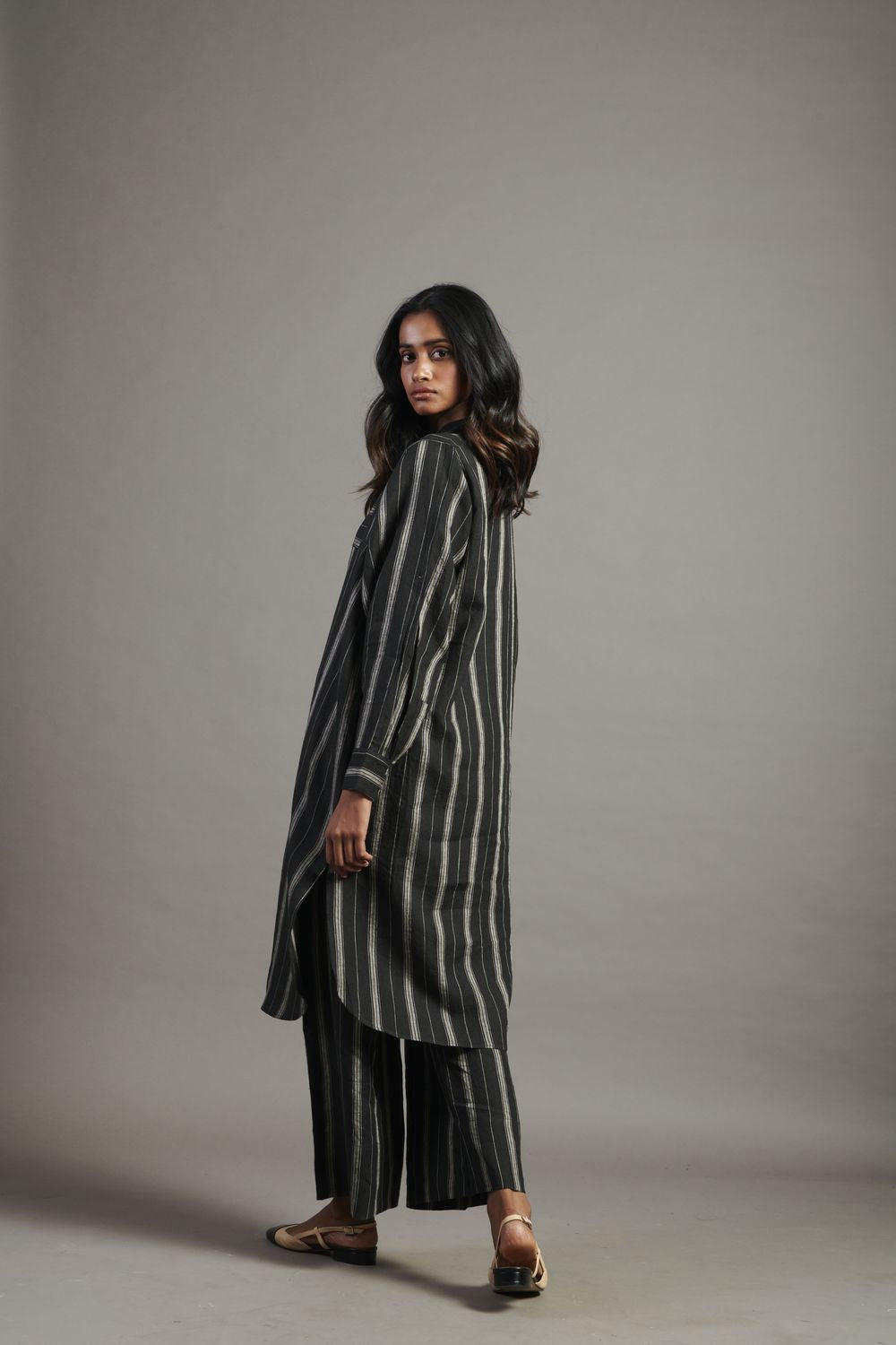 Dhaari Linen Shirt Dress