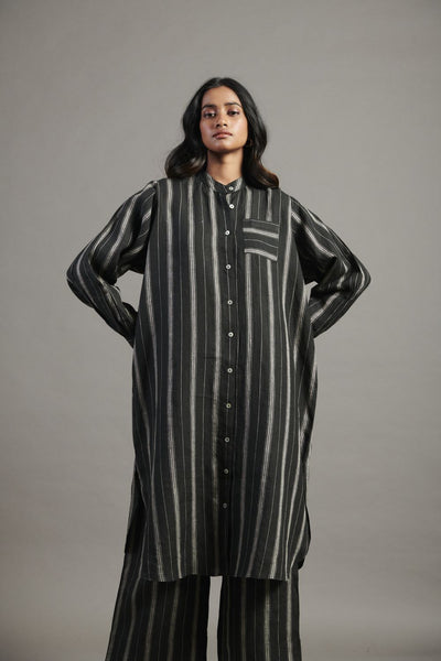 Dhaari Linen Shirt Dress