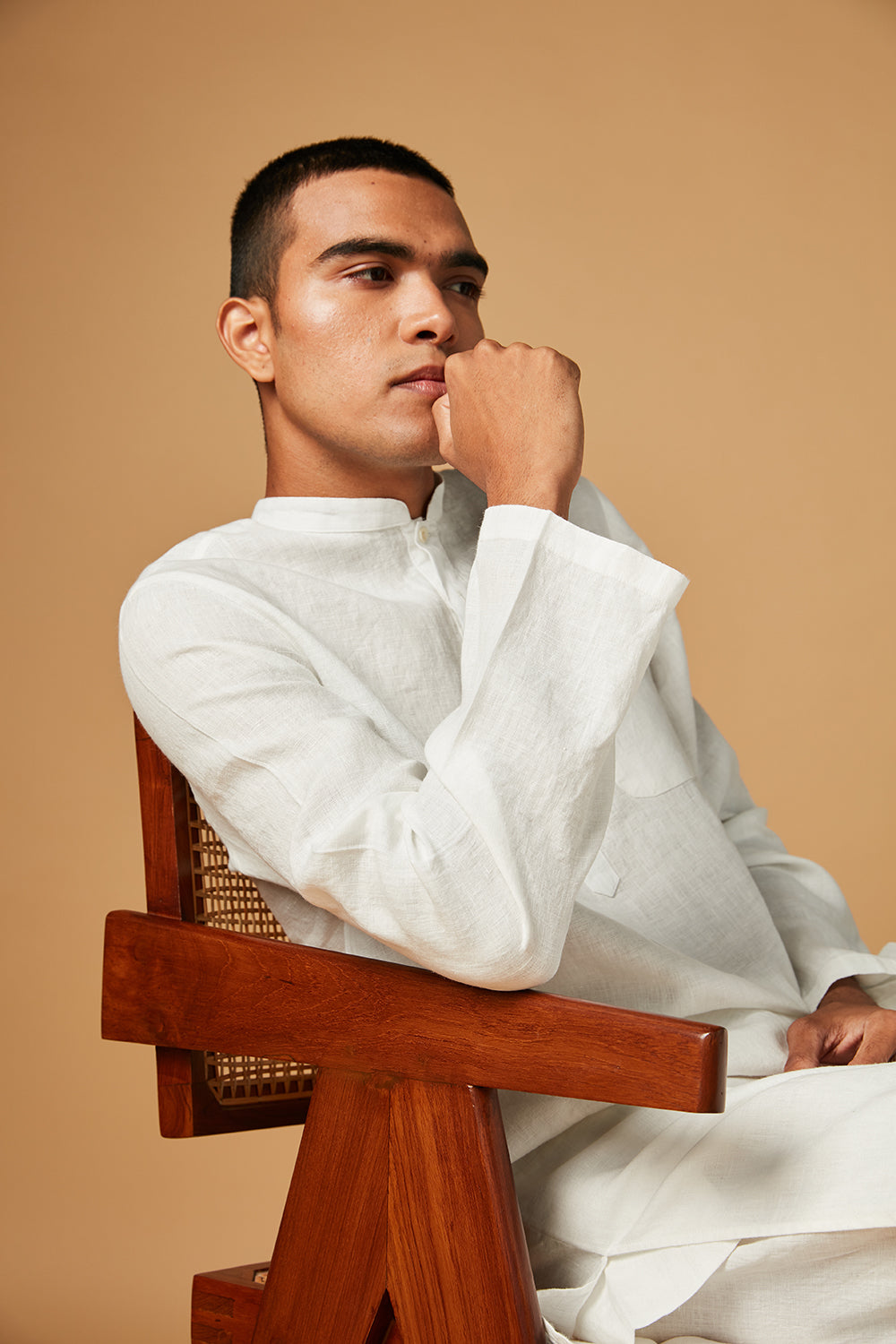 Taj Linen Kurta Set