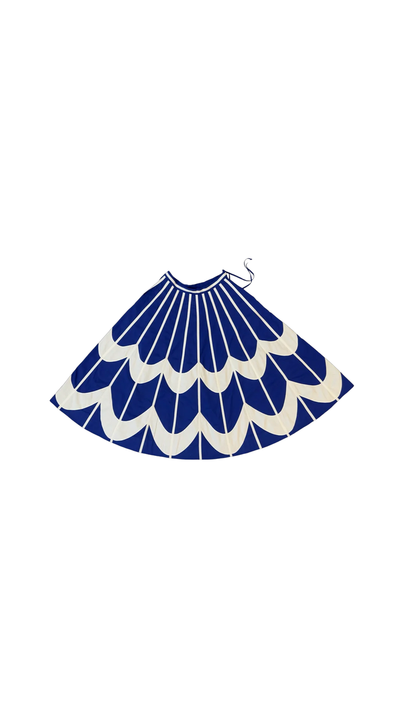 Scala Simp Skirt-Blue and White
