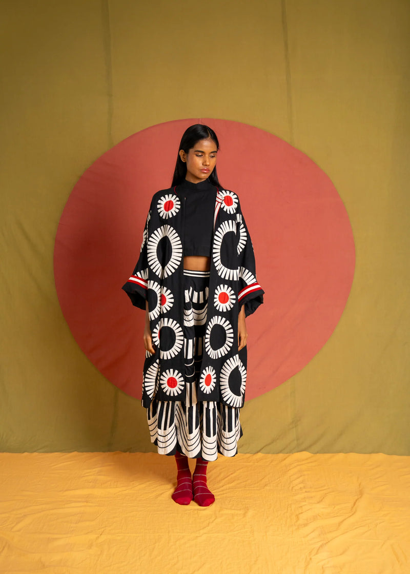 Scala Skirt-Black and White