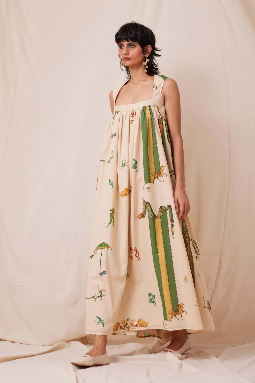 Selma Carnival Print Maxi Dress