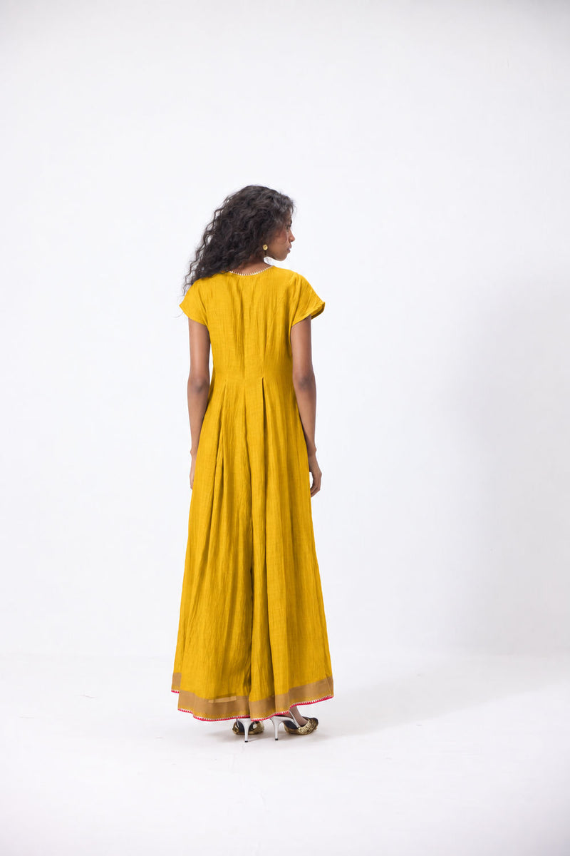 Aira Jumpsuit mul jumpsuit by Khara Kapas in yellow for women Worldwide