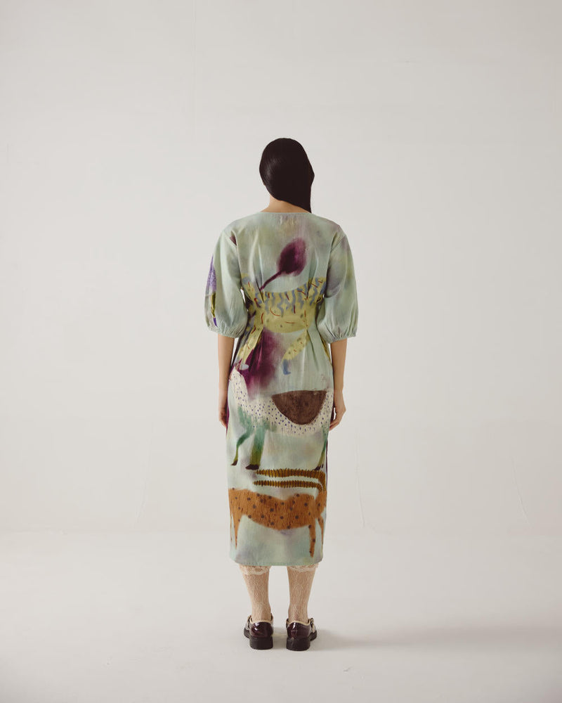 Shaft Dress-Mirage cotton by CORD in multi for women Worldwide