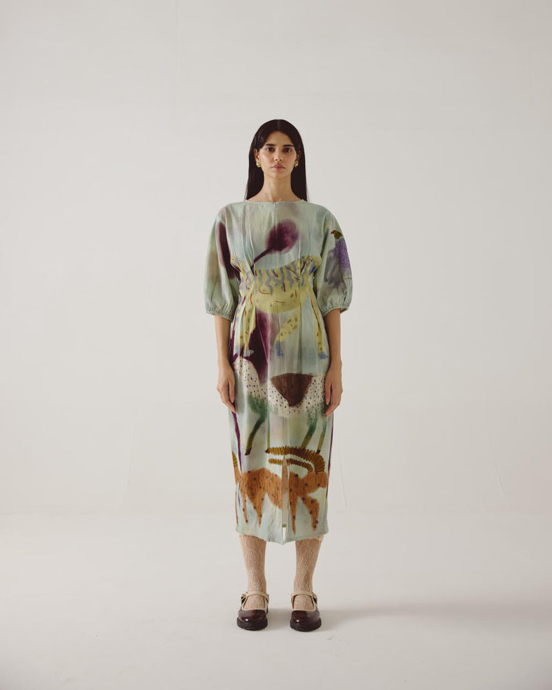 Shaft Dress-Mirage cotton by CORD in multi for women Worldwide