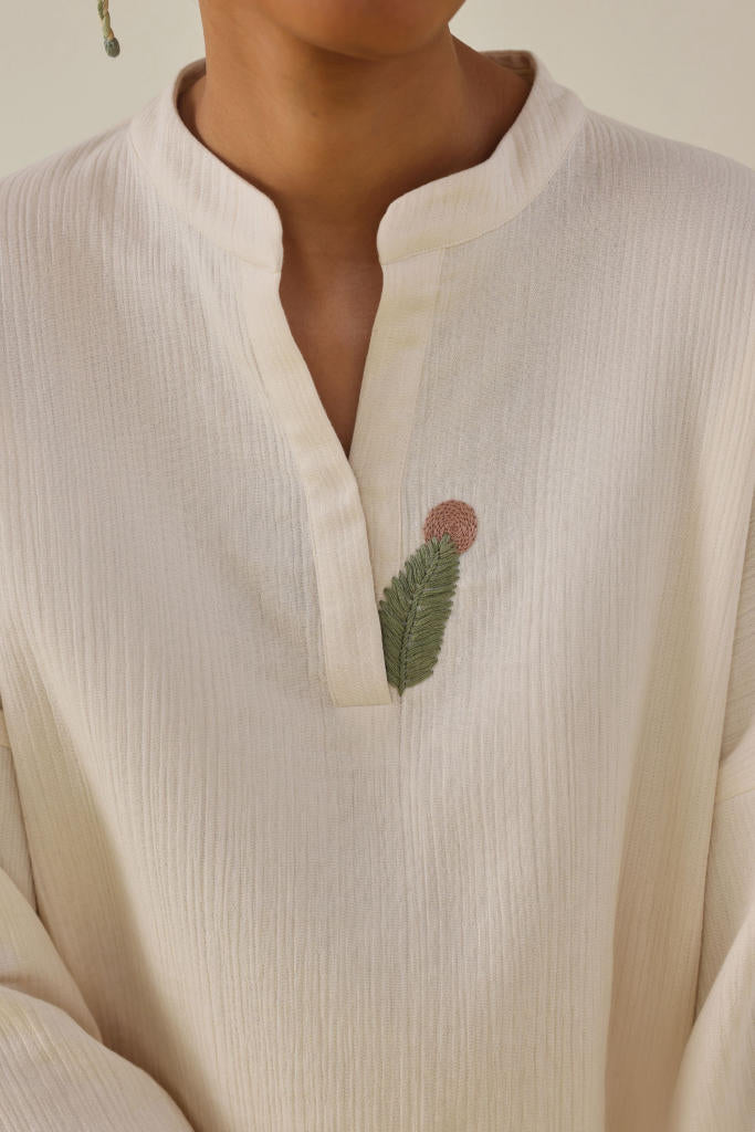 She Is Sunshine Organic Cotton Top cotton by SUI in white color for women Worldwide