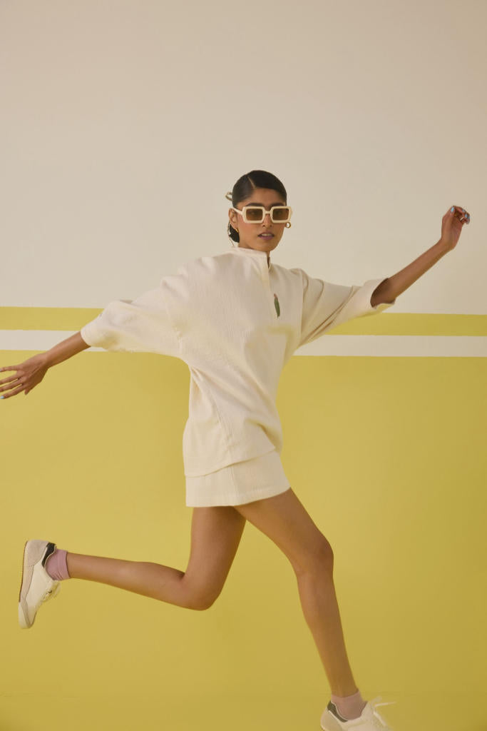 She Is Sunshine Organic Cotton Top cotton by SUI in white color for women Worldwide