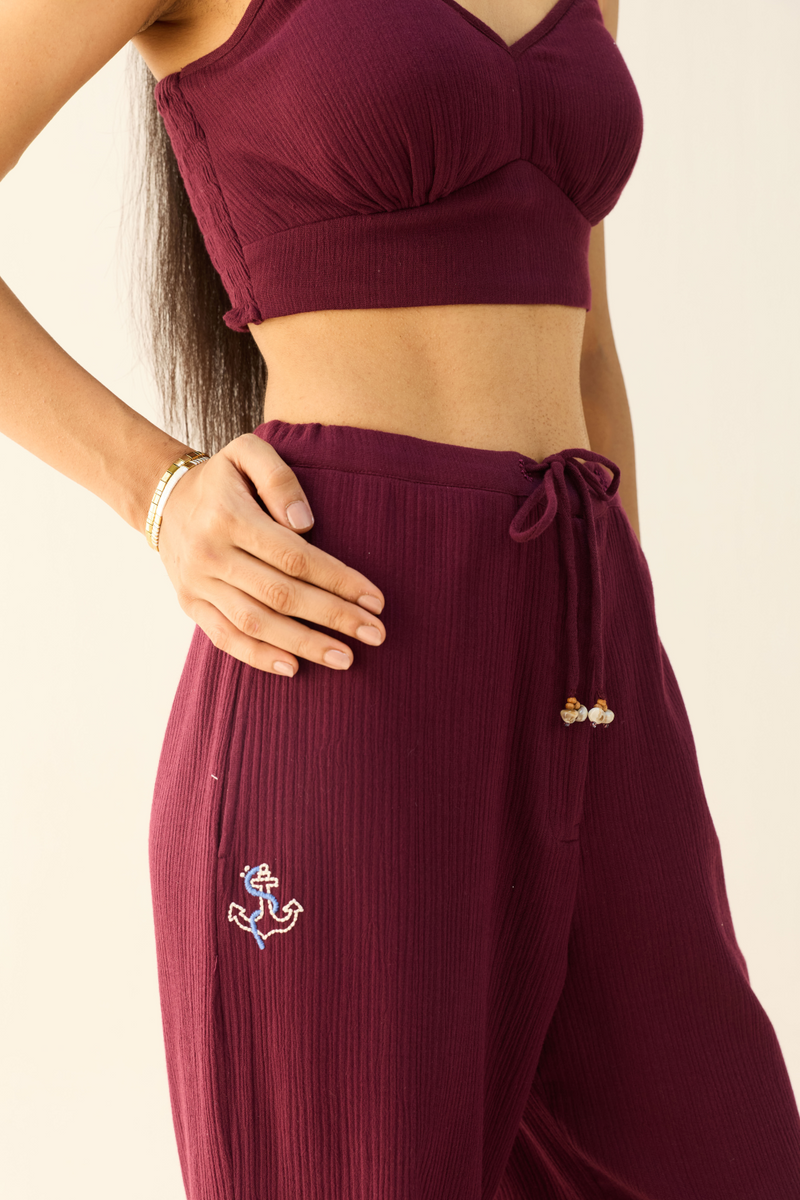 Shore Side Organic Cotton Trousers cotton by Sui for women Worldwide