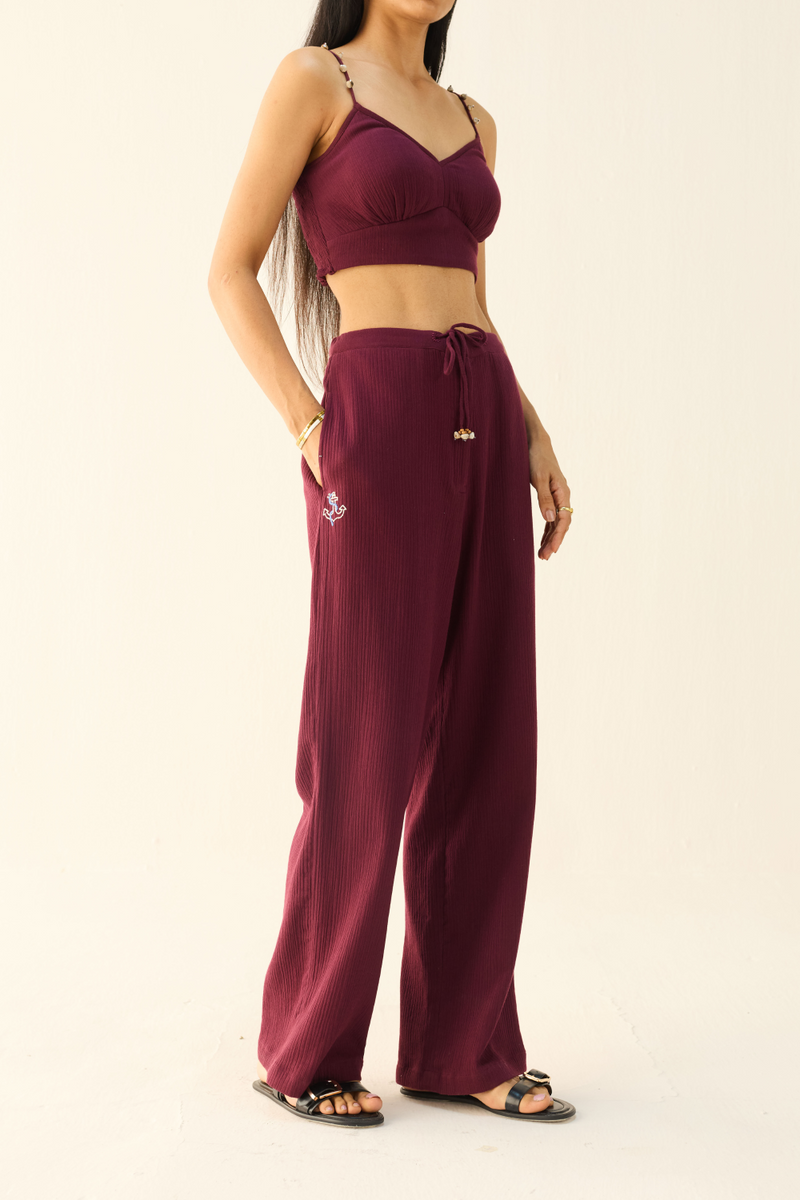 Shore Side Organic Cotton Trousers cotton by Sui for women Worldwide