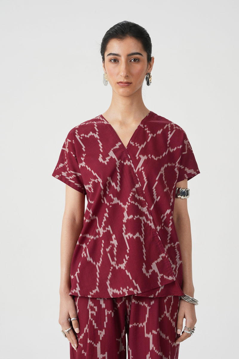 Sōhō Handwoven Ikat Top