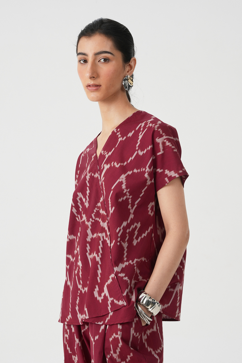 Sōhō Handwoven Ikat Top