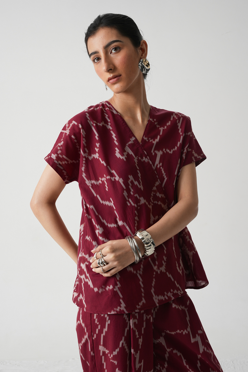 Sōhō Handwoven Ikat Top