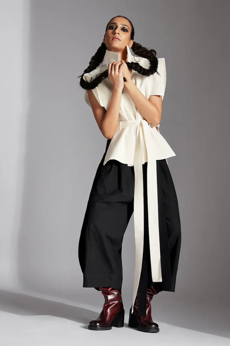 Sora Jacket-White cotton by Chola in white color for women Worldwide
