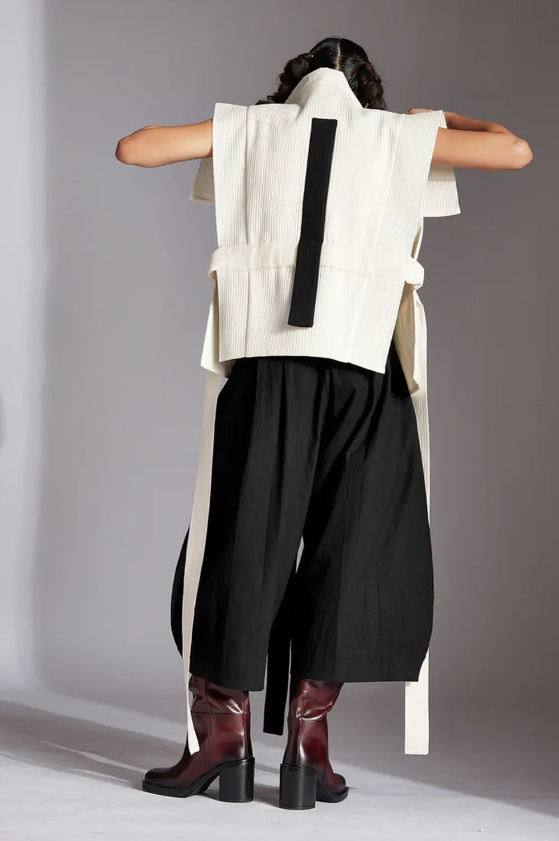 Sora Jacket-White cotton by Chola in white color for women Worldwide