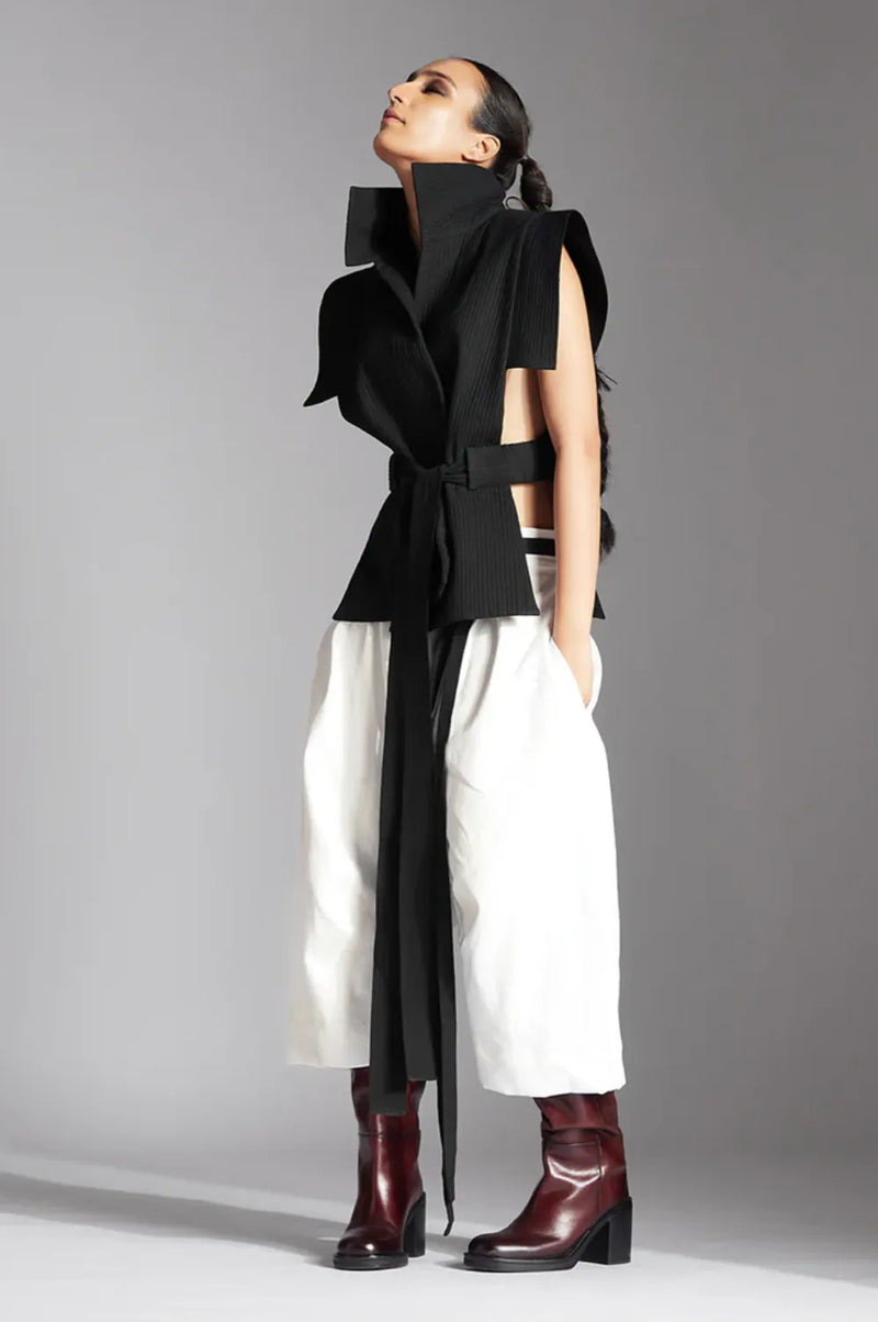 Sora Jacket in Black cotton by Chola in black color for women Worldwide