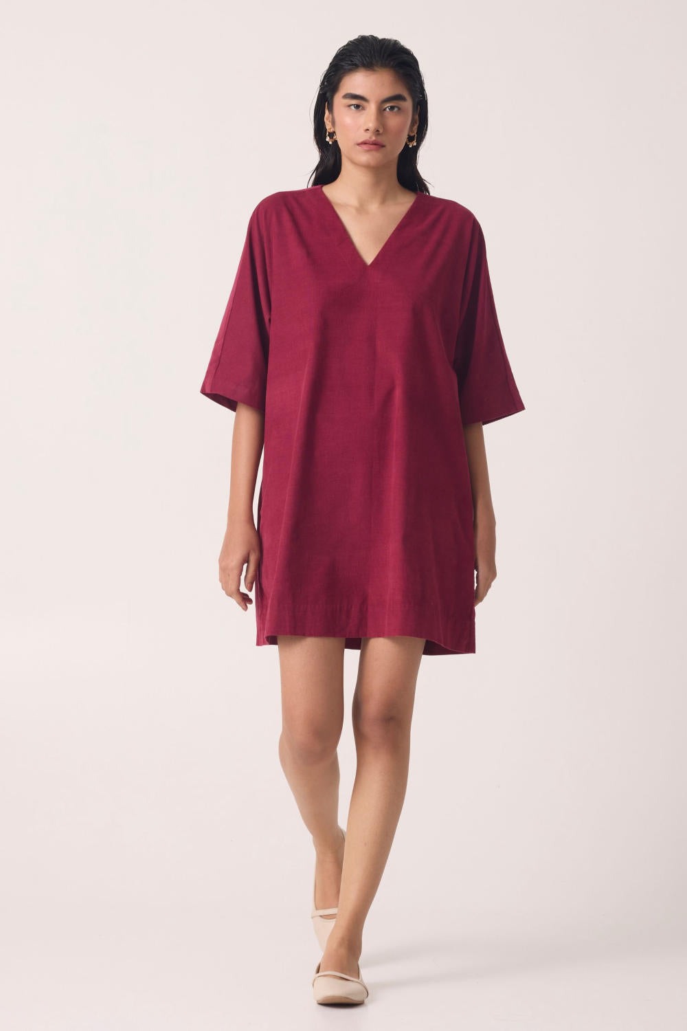 Stad Cherry Corduroy Dress