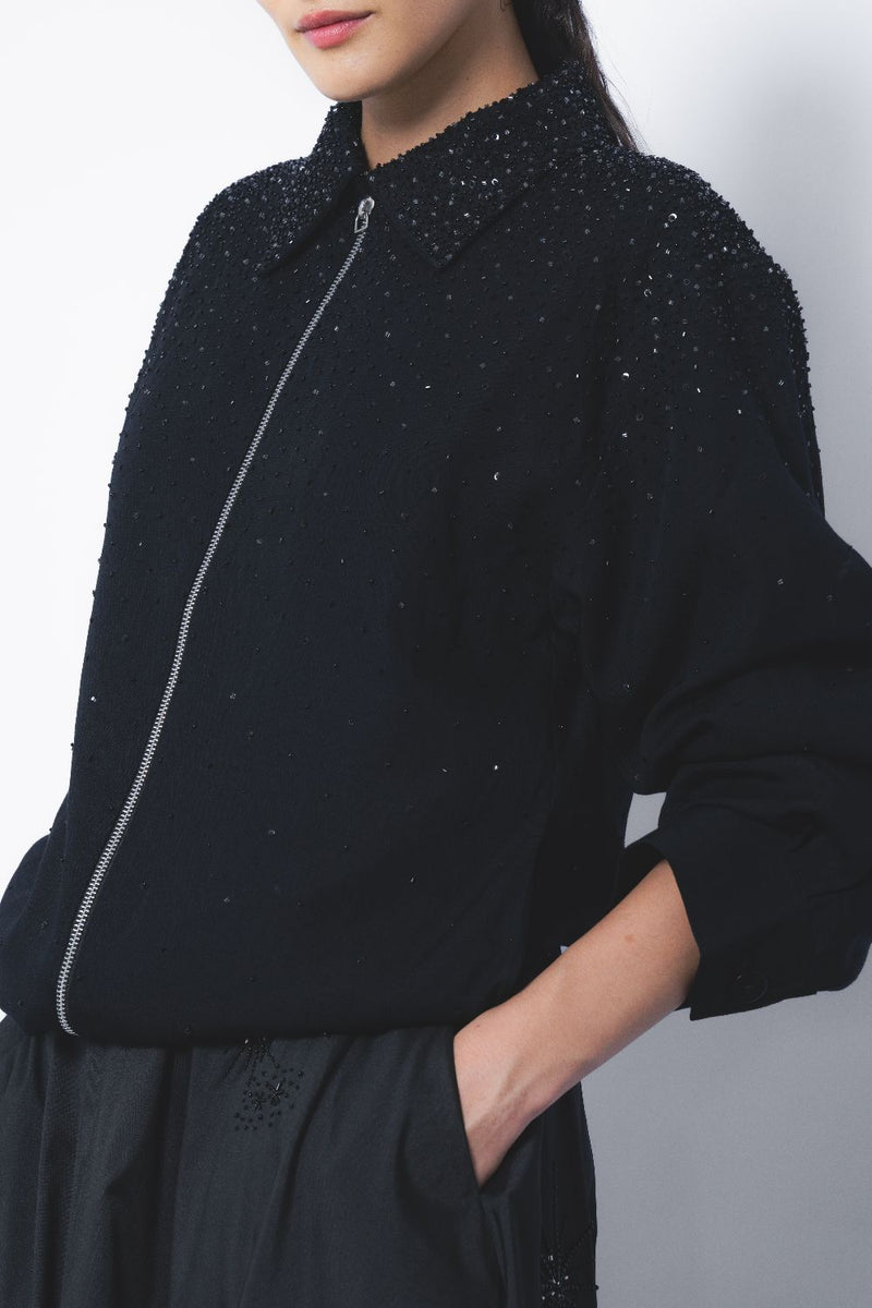 Stargaze Jacket - Black by Leh Studios in black color for women Worldwide