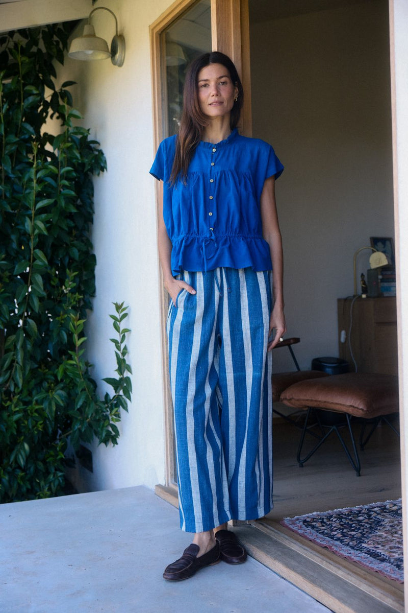 Studio Gather Top – Cobalt