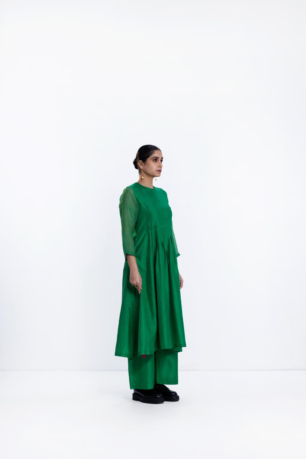 SHORE KURTA SET - EMERALD / SET OF 2