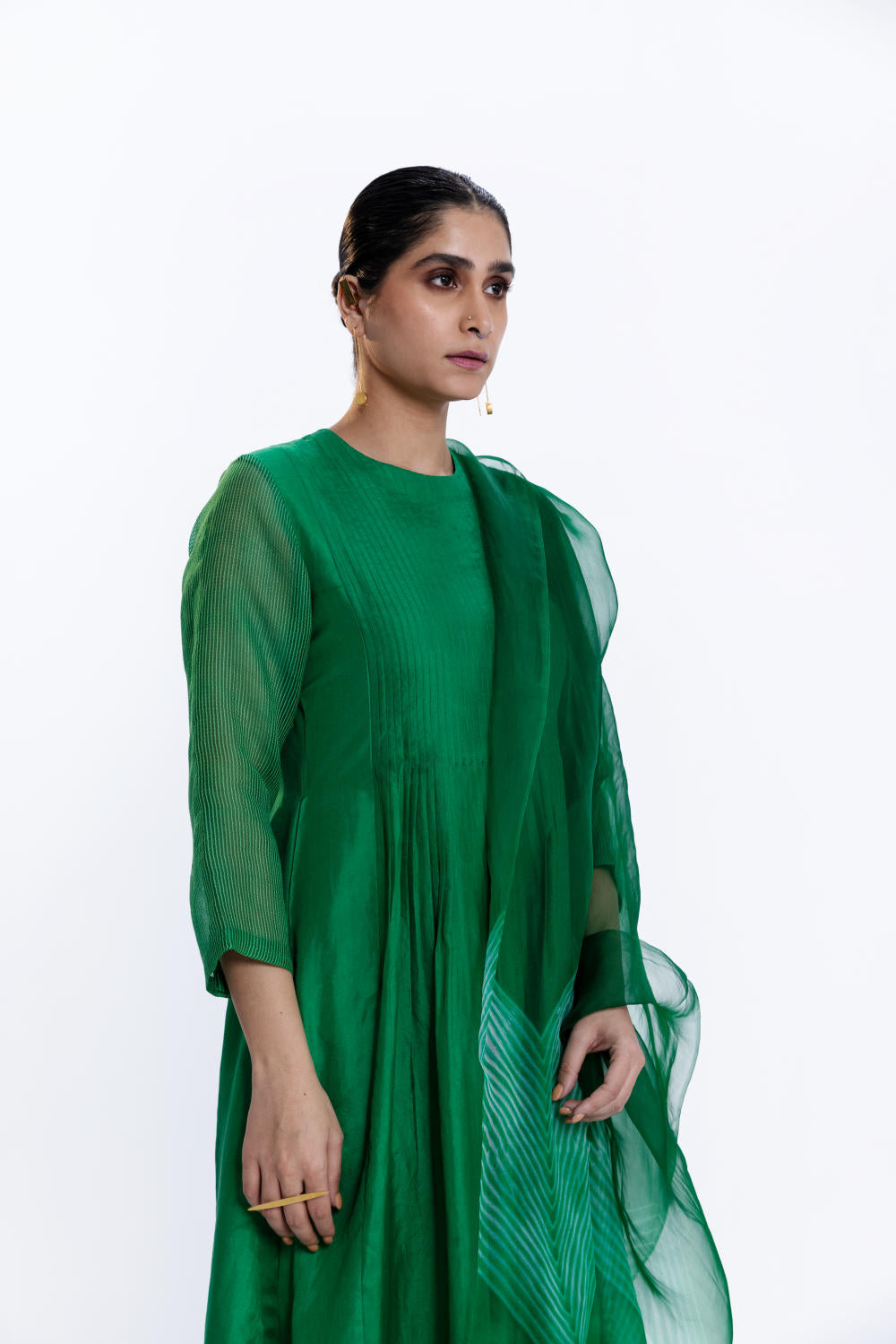 SHORE KURTA SET - EMERALD / SET OF 2