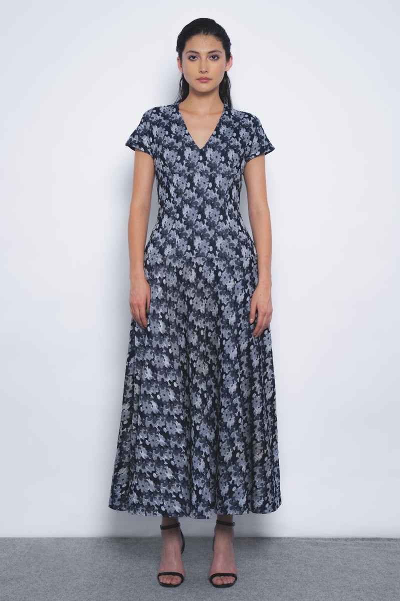 Sumiere Dress - Indigo mul by Leh Studios in multi color for women Worldwide