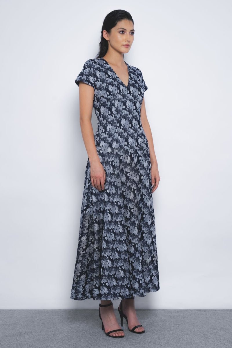 Sumiere Dress - Indigo mul by Leh Studios in multi color for women Worldwide