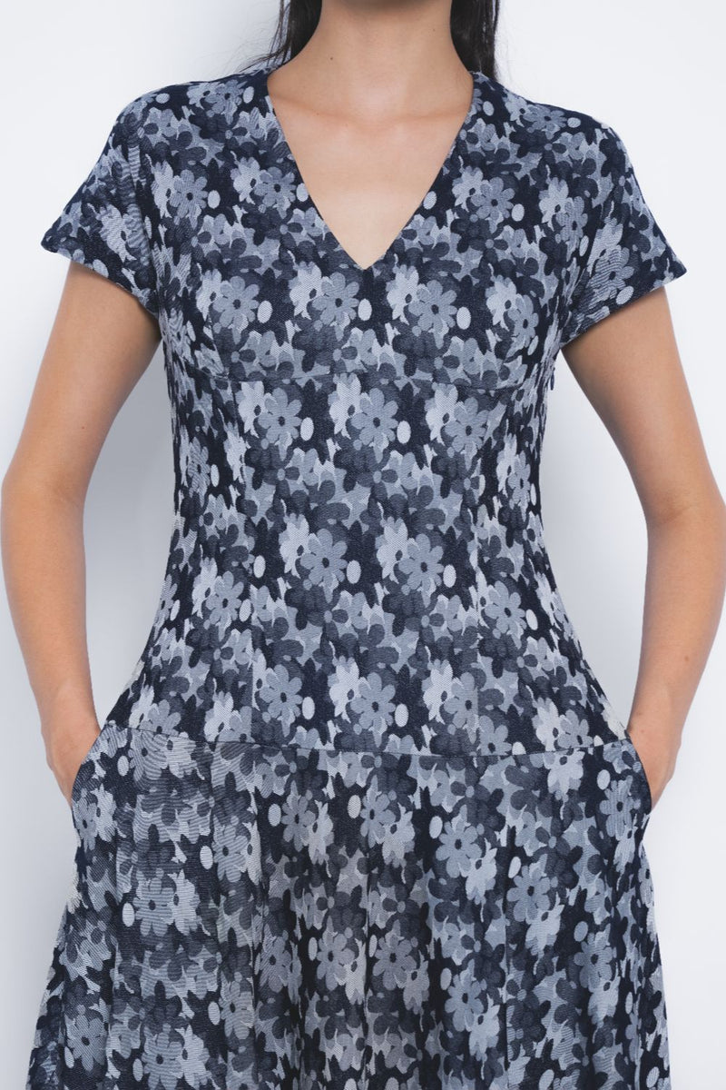 Sumiere Dress - Indigo mul by Leh Studios in multi color for women Worldwide