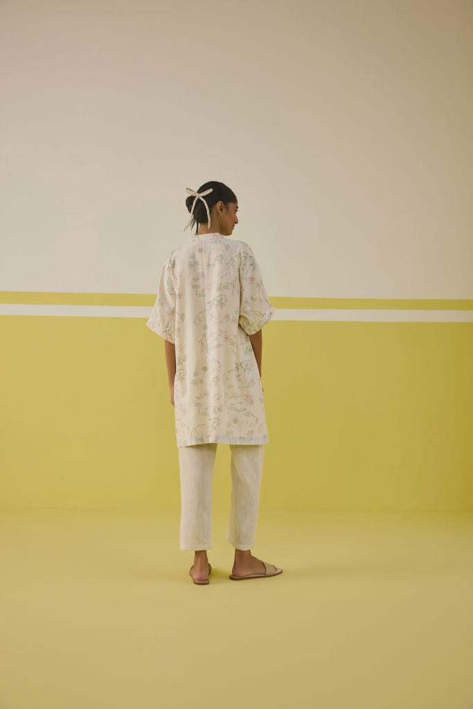 Summer Joy Handspun Handwoven Organic Cotton Kurta Top cotton by SUI in multi color for women Worldwide